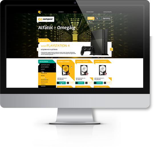 egyedi webshop