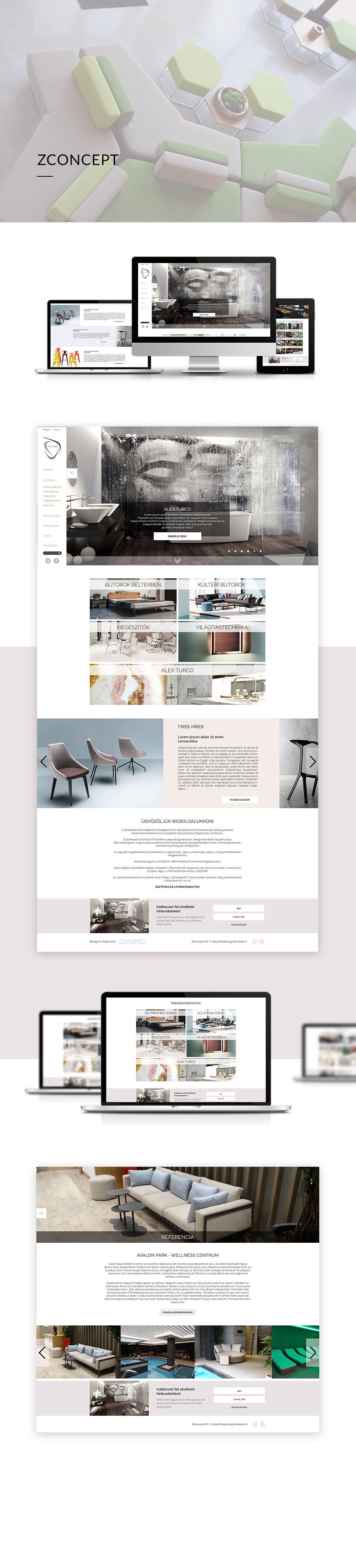 Egyedi weboldal design